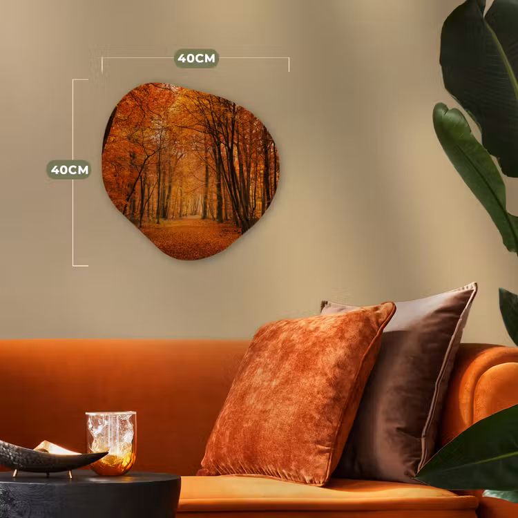 Organische Formen – Aluminium – Herfst - Rood - Bos — 4