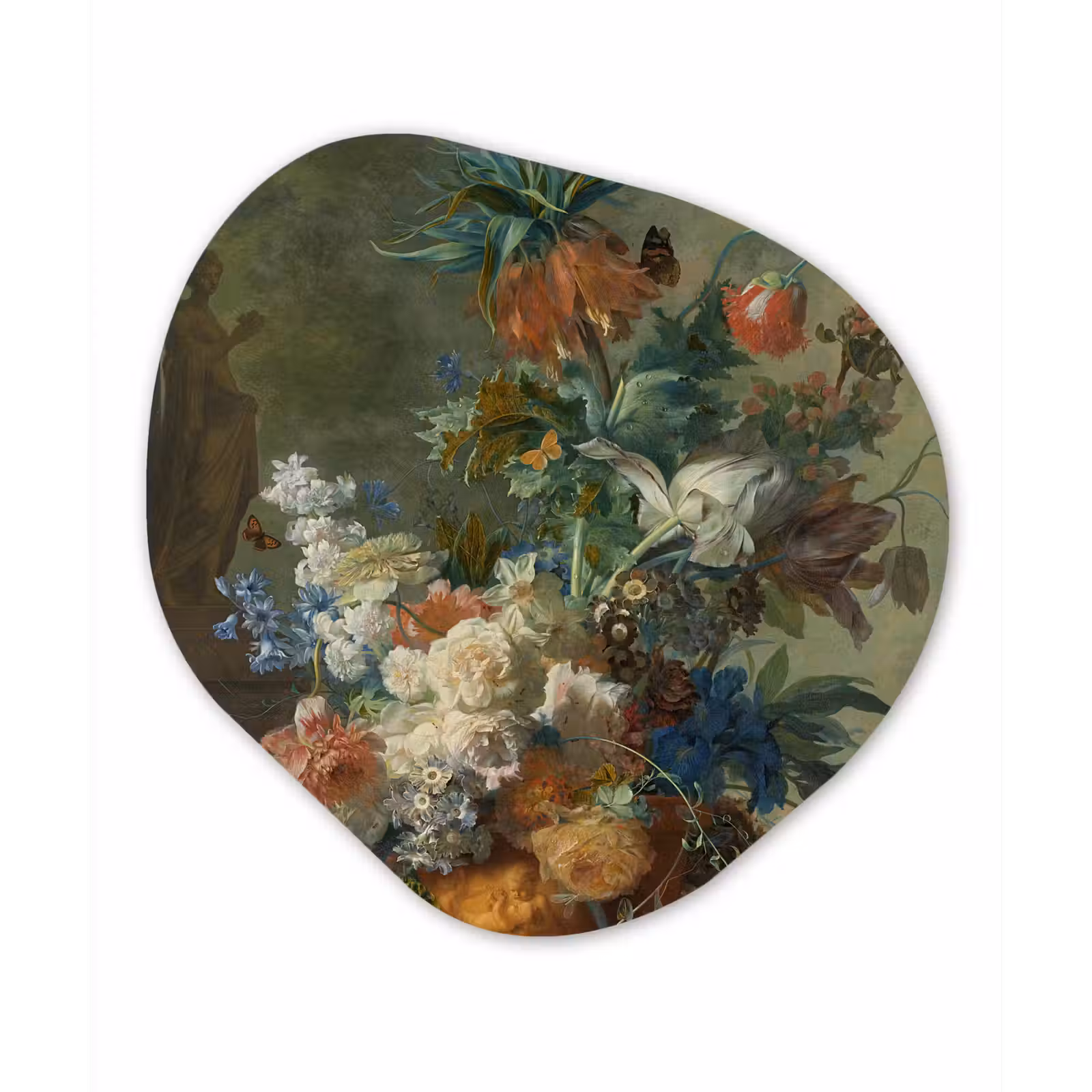 Organische Formen – Aluminium – Stilleven met bloemen - Schilderij van Jan van Huysum — 1