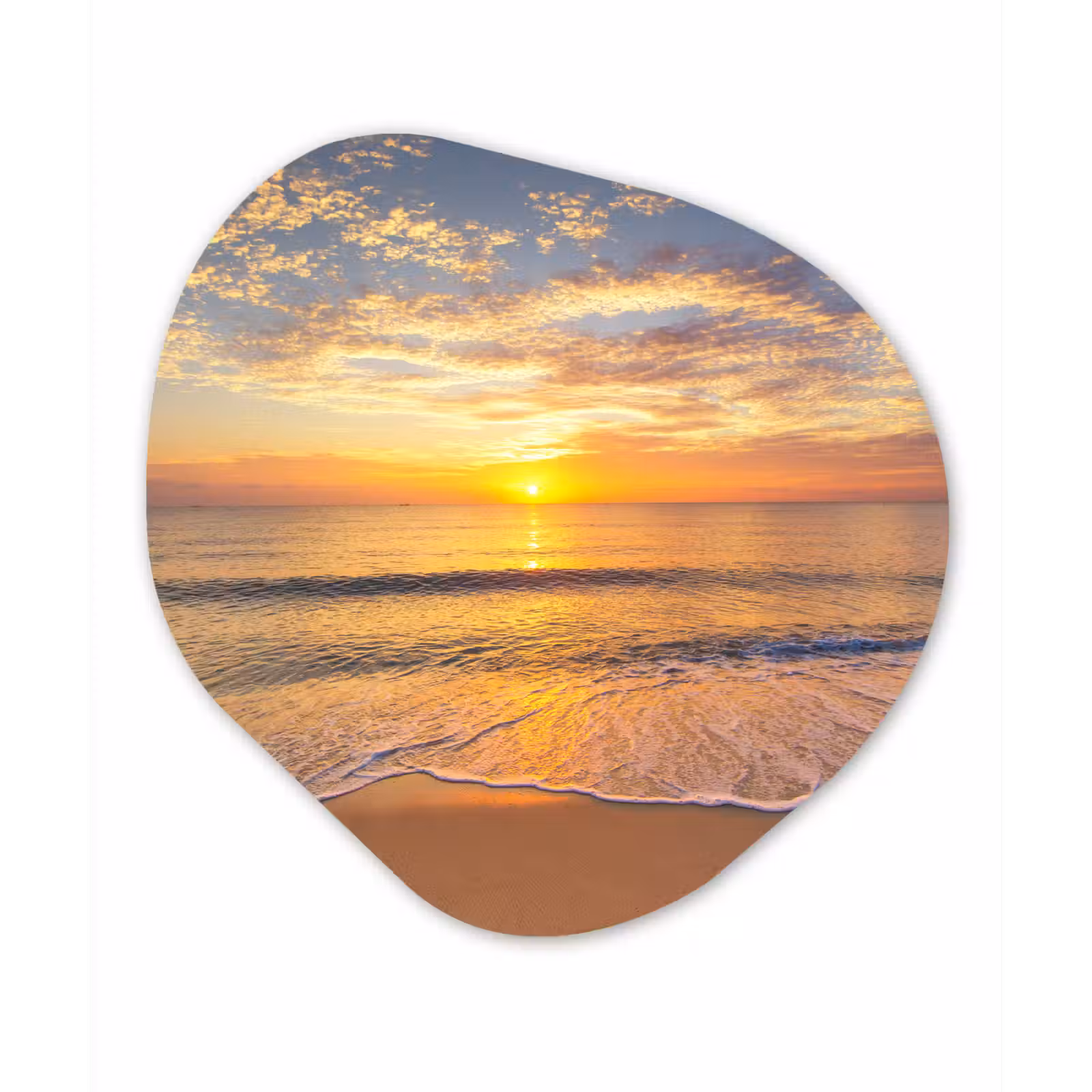 Organische Formen – Aluminium – Strand - Zonsondergang - Zee — 1