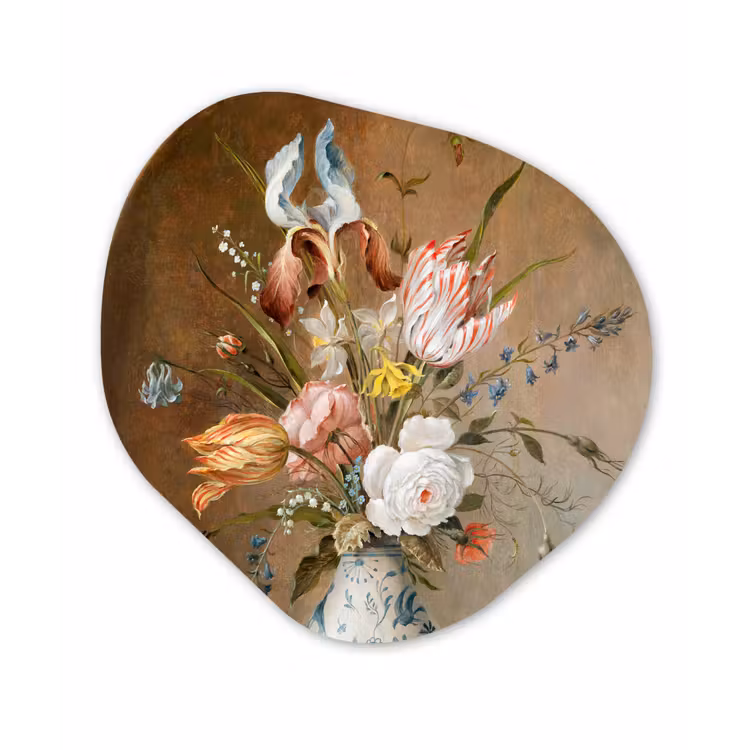 Organische Formen – Aluminium – Bloemstilleven - Balthasar van der Ast - Schilderij — 1
