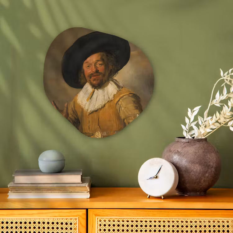 Organische Formen – Aluminium – De vrolijke drinker - Schilderij van Frans Hals — 2