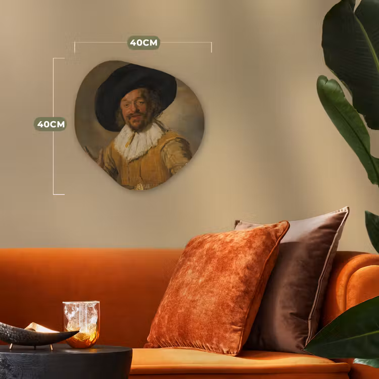 Organische Formen – Aluminium – De vrolijke drinker - Schilderij van Frans Hals — 4