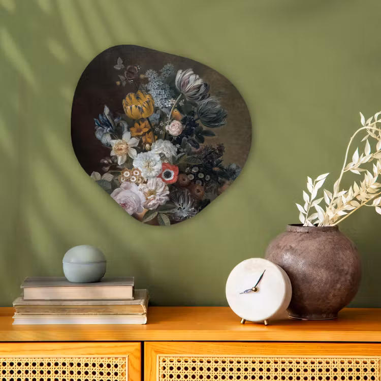 Organische Formen – Aluminium – Stilleven met bloemen - Schilderij van Eelke Jelles Eelkema — 2