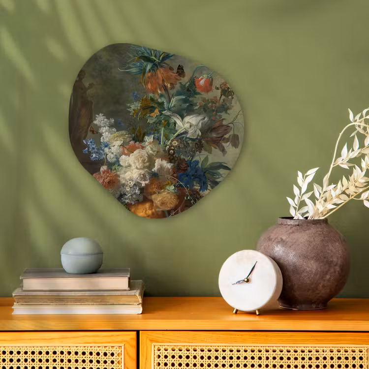 Organische Formen – Aluminium – Stilleven met bloemen - Schilderij van Jan van Huysum — 2