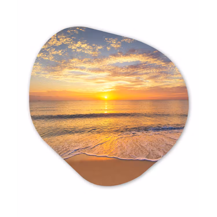 Organische Formen – Aluminium – Strand - Zonsondergang - Zee — 1