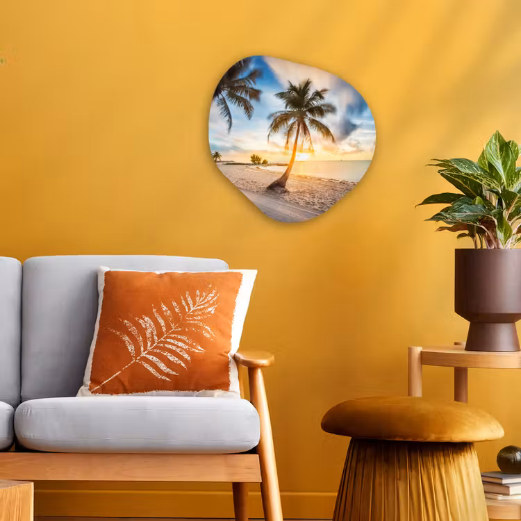 Organische Formen – Aluminium – Zonsondergang - Strand - Palmboom — 3