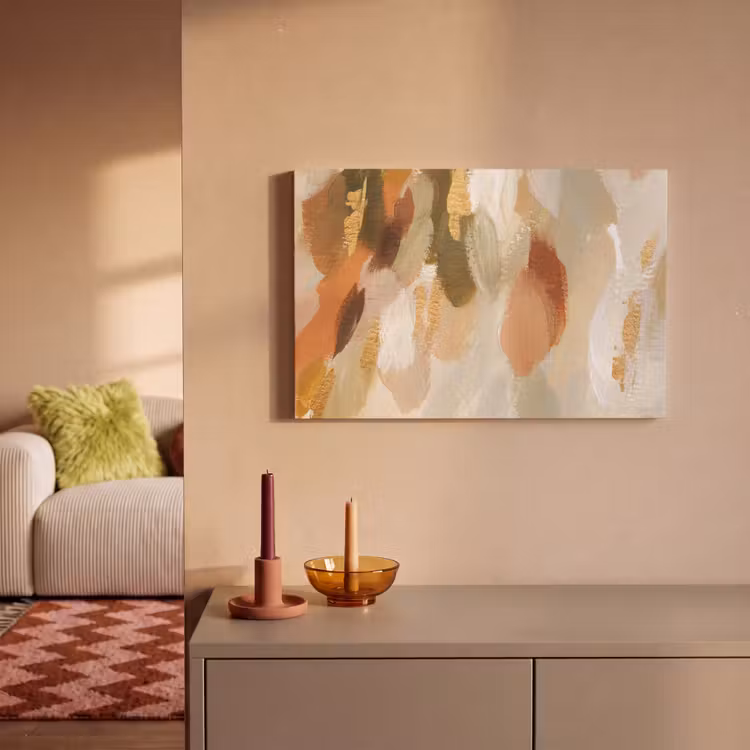 Canvas schilderij - Kunst - Verf - Rood — 2