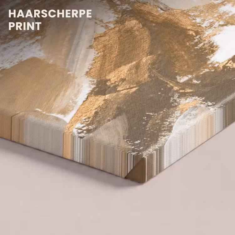 Canvas schilderij - Goud - Beige - Abstract — 5