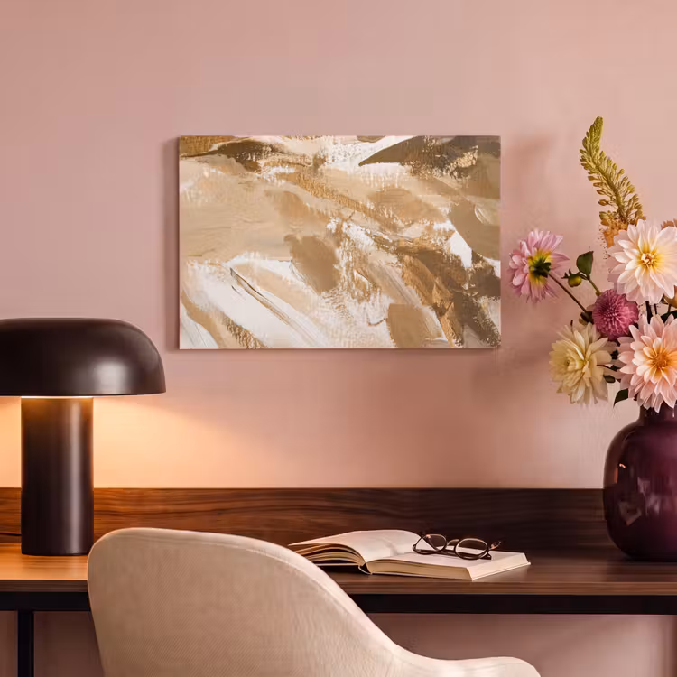 Canvas schilderij - Goud - Beige - Abstract — 6