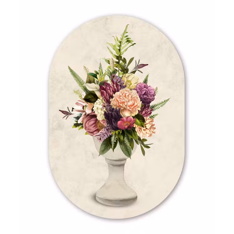Muurovaal - Waterverf - Kleuren - Stilleven — 1
