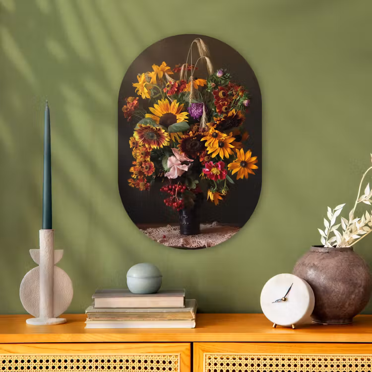 Muurovaal - Boeket - Kleuren - Stilleven — 2