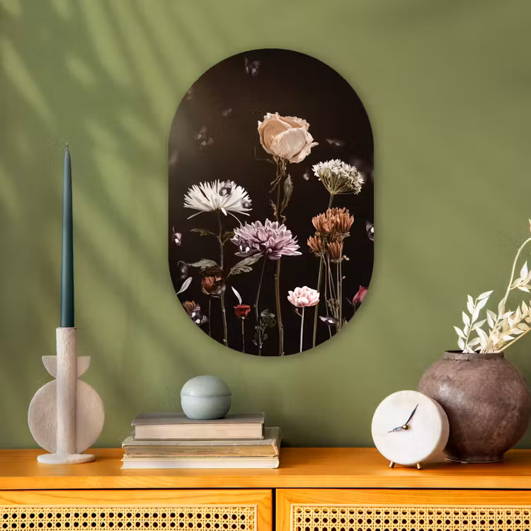 Muurovaal - Stilleven - Kleuren - Bloemen — 3