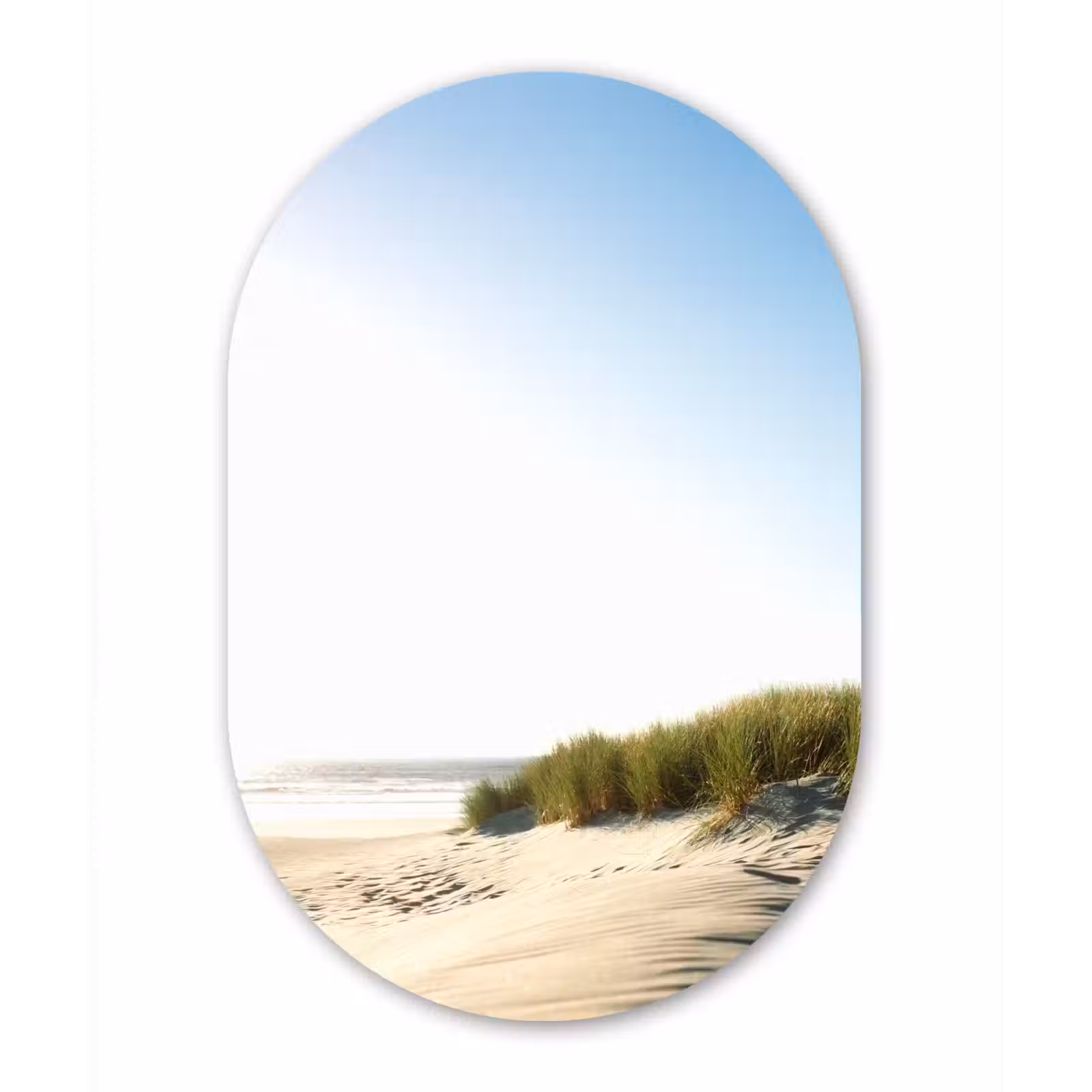 Muurovaal - Een heldere blauwe lucht boven duinen — 1