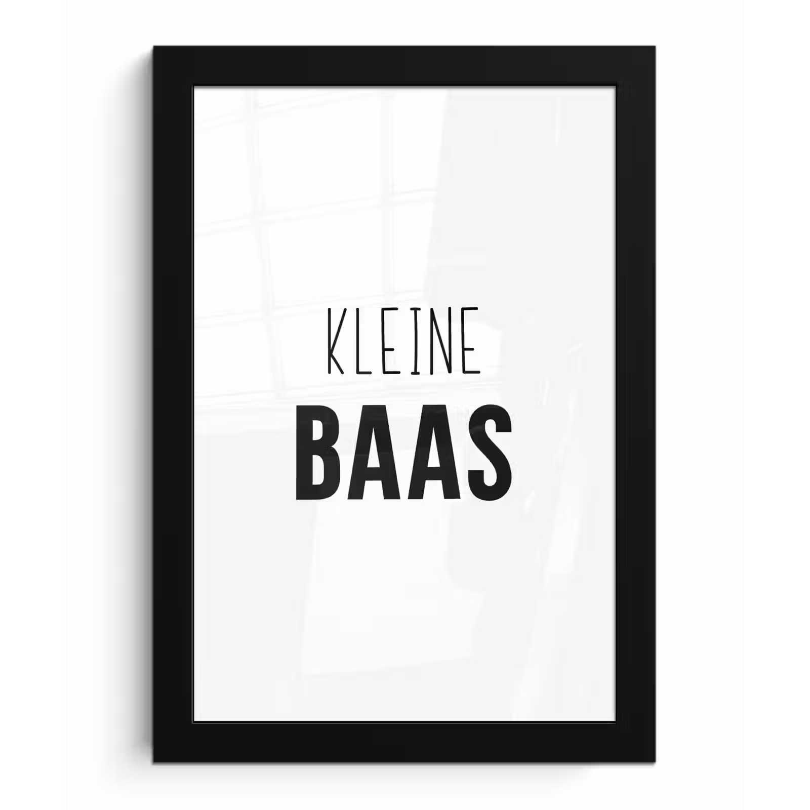 Poster met lijst - Spreuken - Kleine baas - Kinderen - Jongens - Quotes — 1