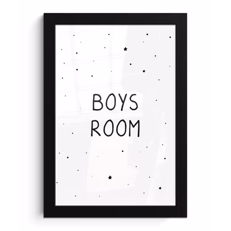 Poster met lijst - Quotes - Boys room - Spreuken - Jongens - Kind — 1