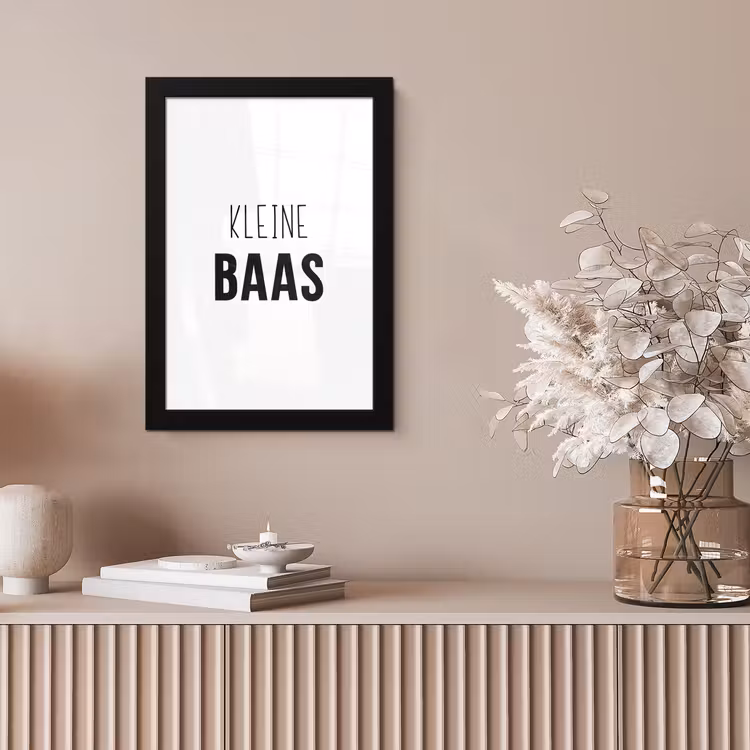 Poster met lijst - Spreuken - Kleine baas - Kinderen - Jongens - Quotes — 5