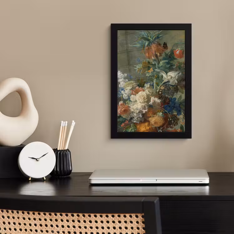 Poster met lijst - Stilleven met bloemen - Schilderij van Jan van Huysum — 2