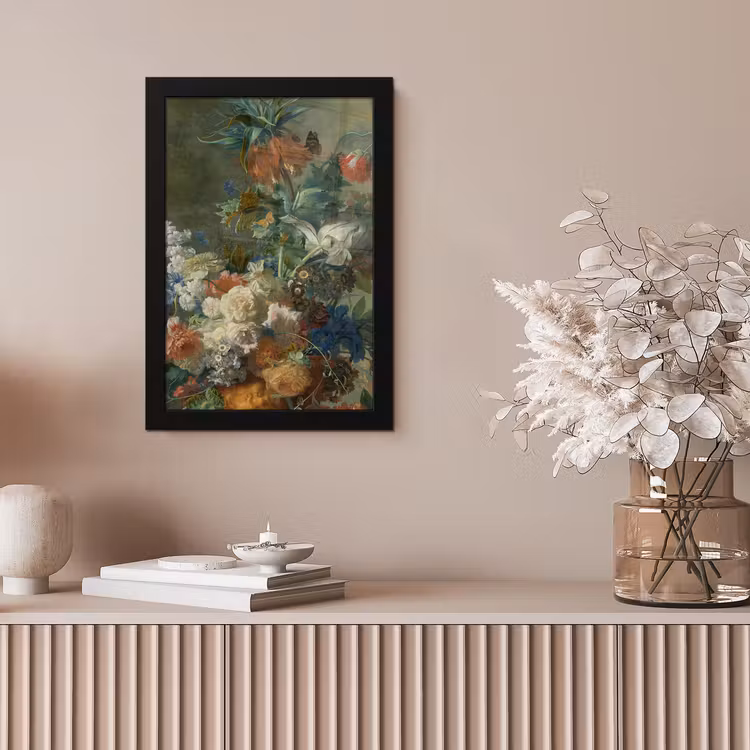 Poster met lijst - Stilleven met bloemen - Schilderij van Jan van Huysum — 5