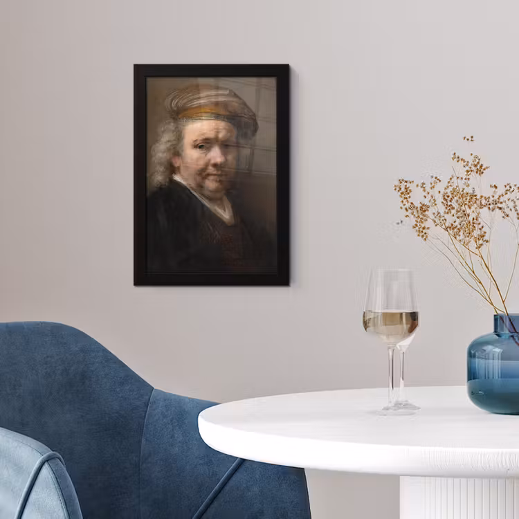 Poster met lijst - Zelfportret - Schilderij van Rembrandt van Rijn — 4