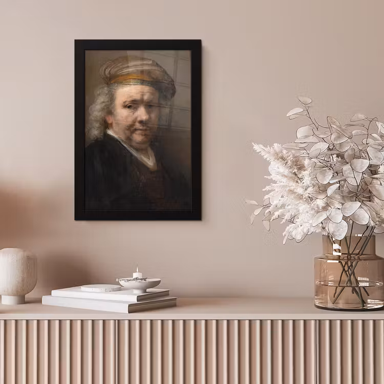 Poster met lijst - Zelfportret - Schilderij van Rembrandt van Rijn — 5