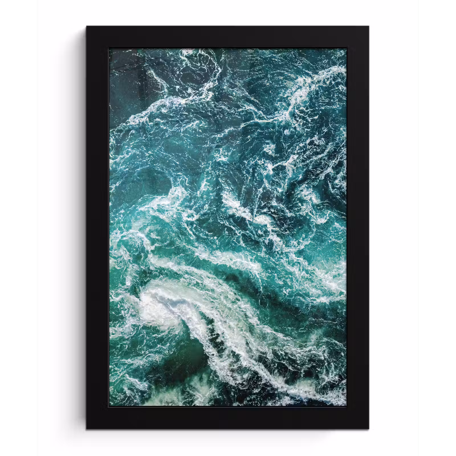 Poster met lijst - Oceaan - Water - Zee - Luxe - Groen - Turquoise — 1