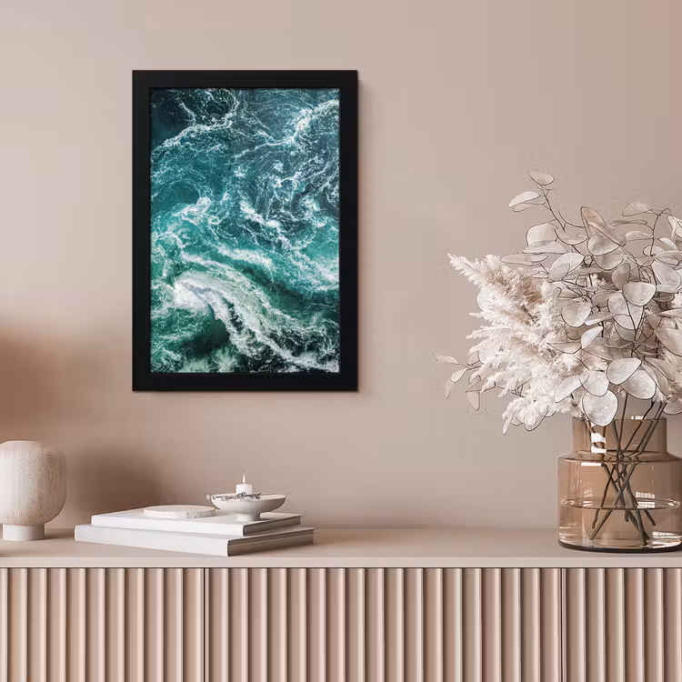 Poster met lijst - Oceaan - Water - Zee - Luxe - Groen - Turquoise — 5