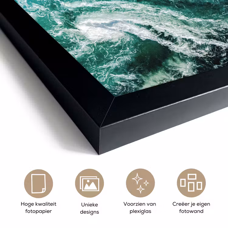 Poster met lijst - Oceaan - Water - Zee - Luxe - Groen - Turquoise — 6