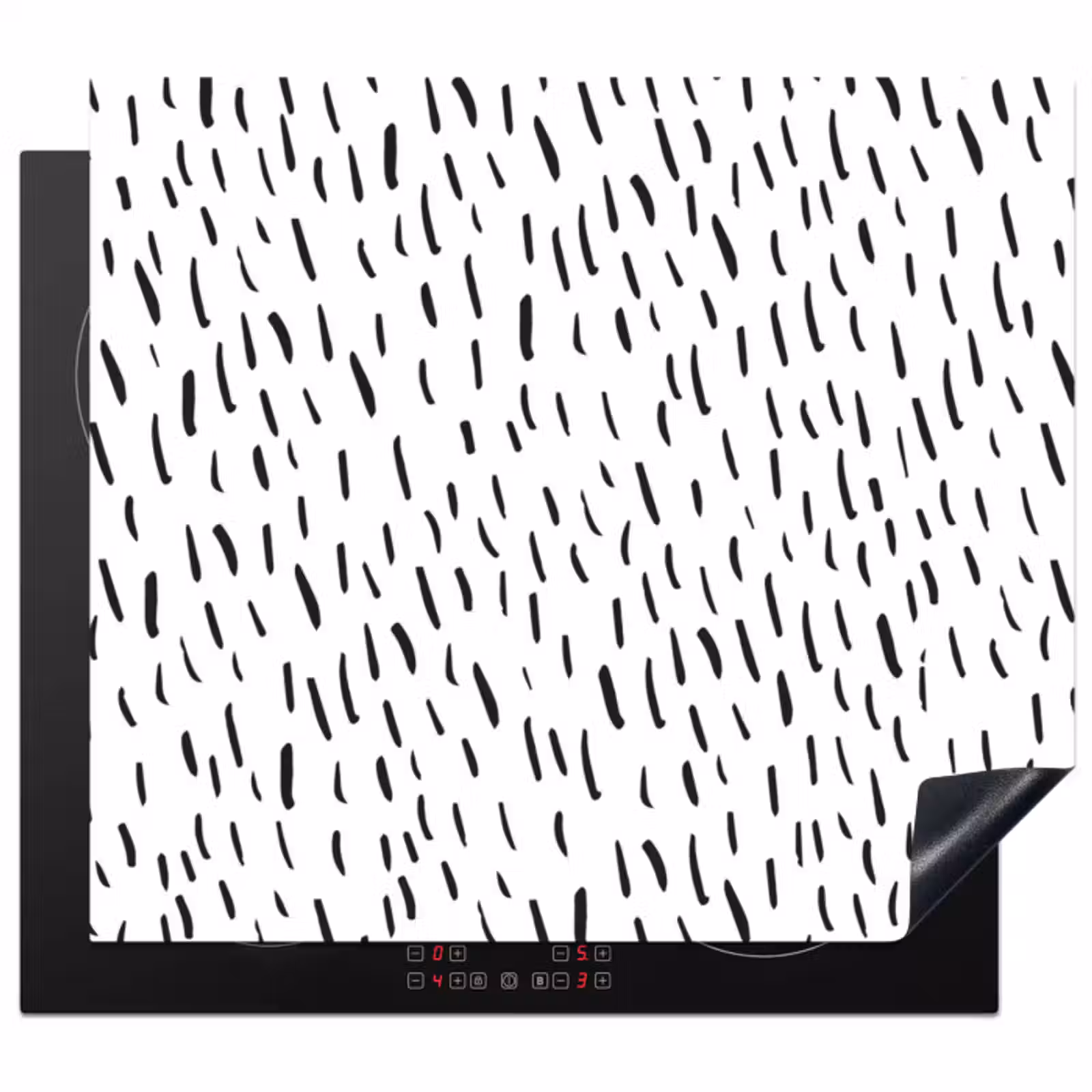 Inductie beschermer - Zebra Strepen van Minimalisme — 1