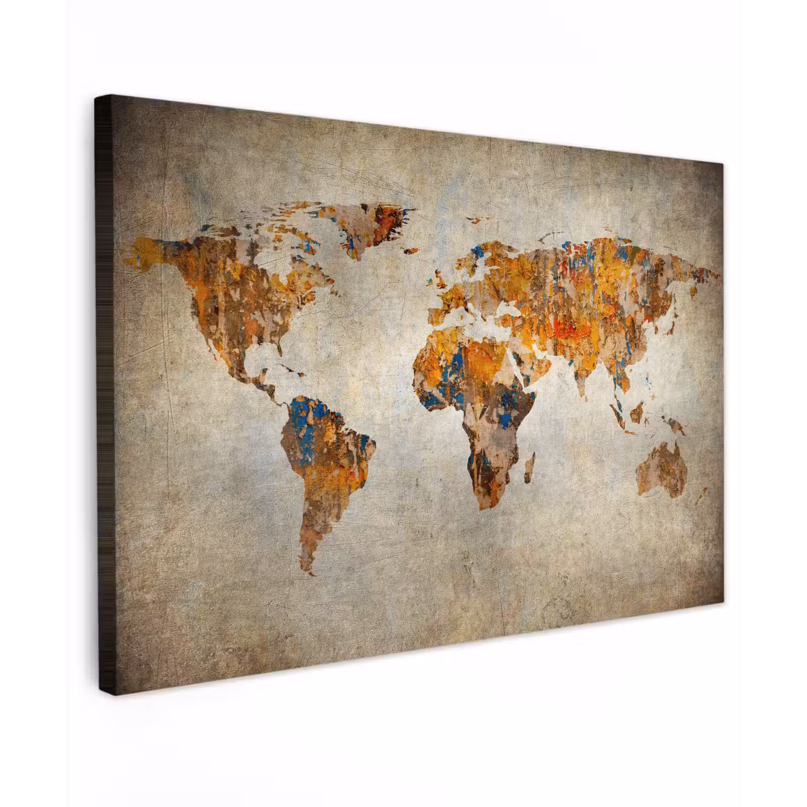 Canvas schilderij - Wereldkaart - Vintage - Abstract - Kinderen - Jongens - Meisjes — 1