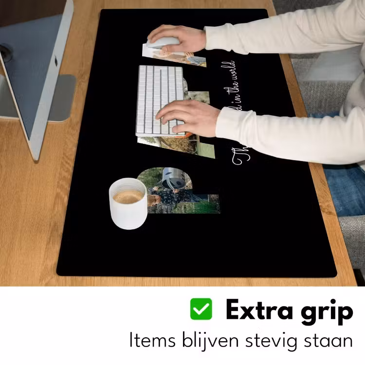 Bureau onderlegger - Papa met zwarte achtergrond — 5