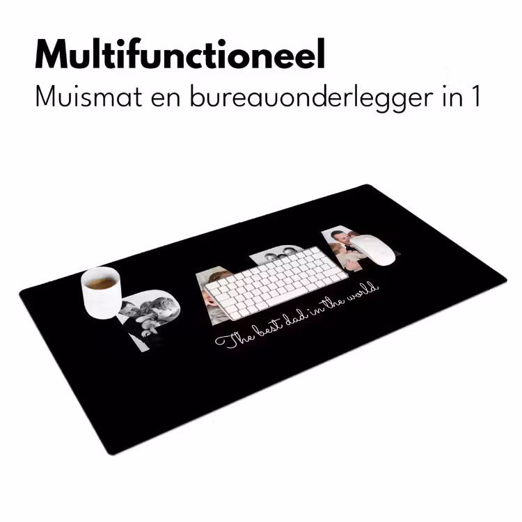 Bureau onderlegger - Papa met zwarte achtergrond — 7