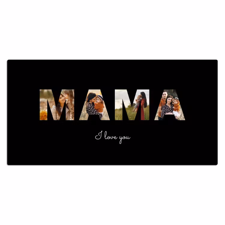 Bureau onderlegger - Mama met zwarte achtergrond — 1