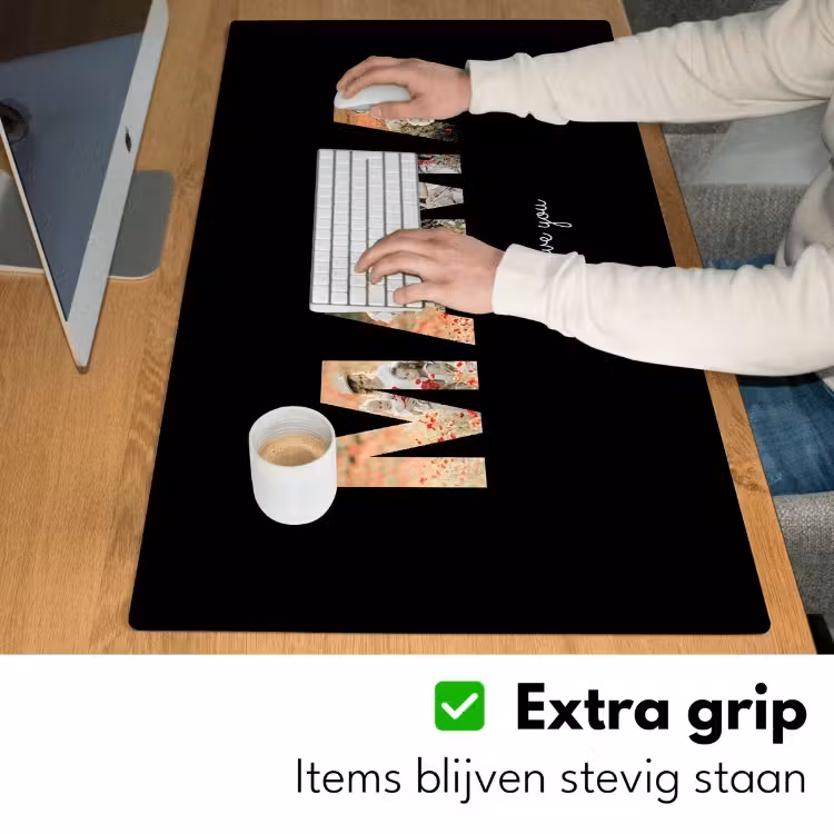 Bureau onderlegger - Mama met zwarte achtergrond — 5