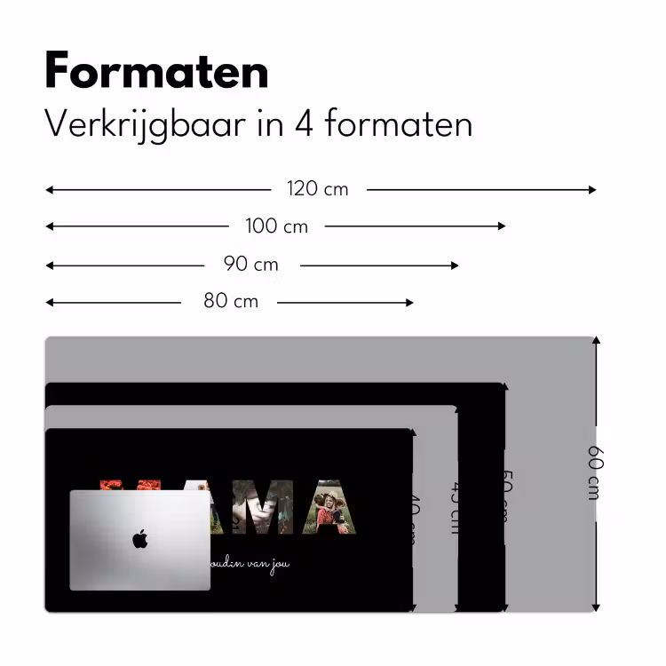 Bureau onderlegger - Mama met zwarte achtergrond — 6