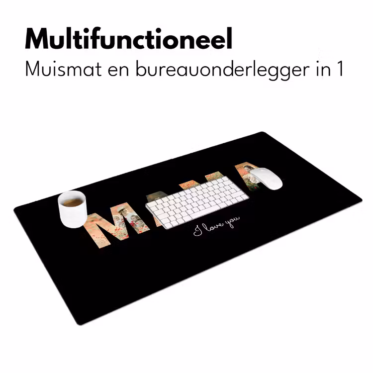Bureau onderlegger - Mama met zwarte achtergrond — 7