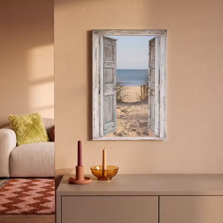 Canvas schilderij - Duin - Strand - Doorkijk - Zomer — 2
