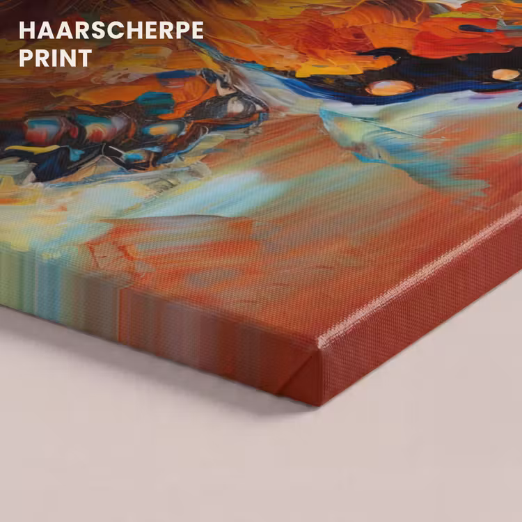Canvas schilderij - Vlinder - Kleuren - Kunst - Schilderij — 5