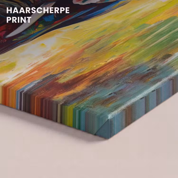 Canvas schilderij - Olifant - Kunst - Schilderij - Dieren - Regenboog — 5
