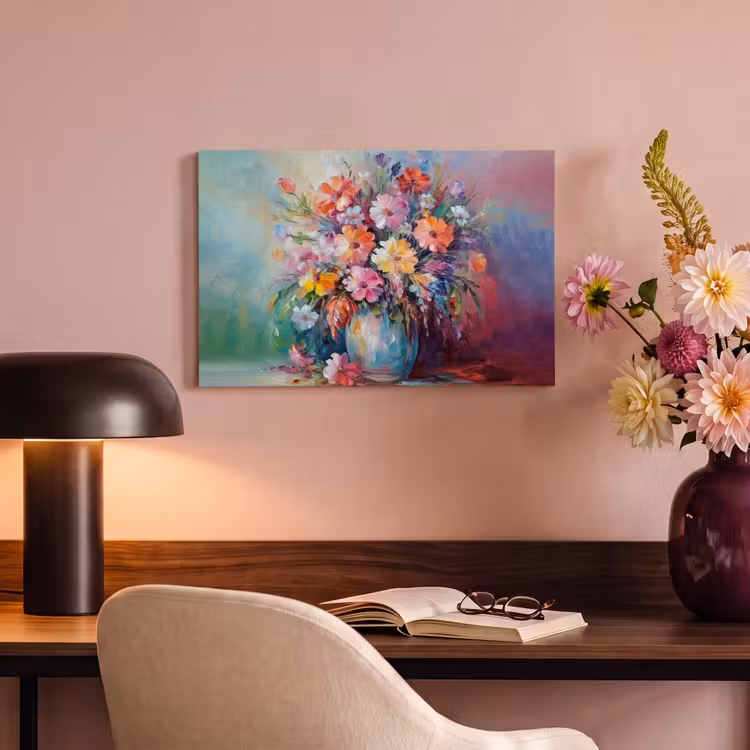 Canvas schilderij - Bloemen - Kunst - Schilderij - Lente - Boeket — 6