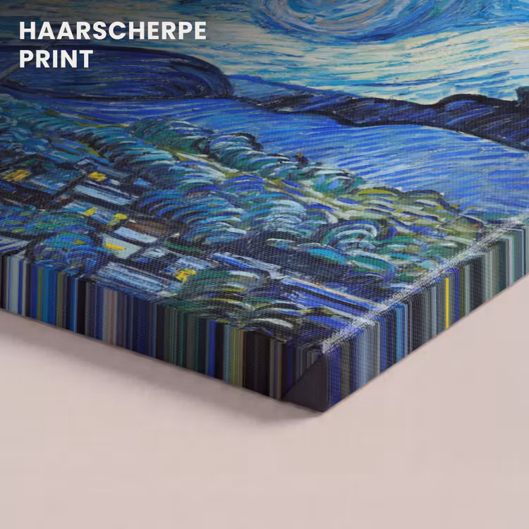 Canvas schilderij - De sterrennacht - Vincent van Gogh — 5