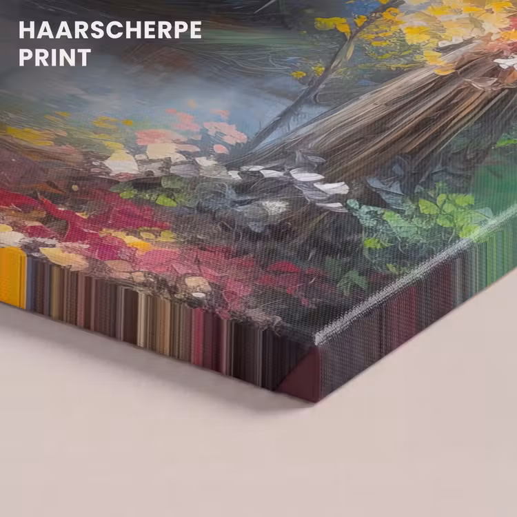 Canvas schilderij - Landschap - Olieverf - Kleurrijk - Natuur — 5