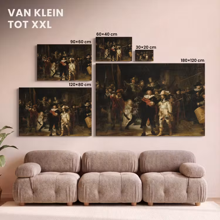 Canvas schilderij - De Nachtwacht - Kunst - Oude meesters - Rembrandt — 8