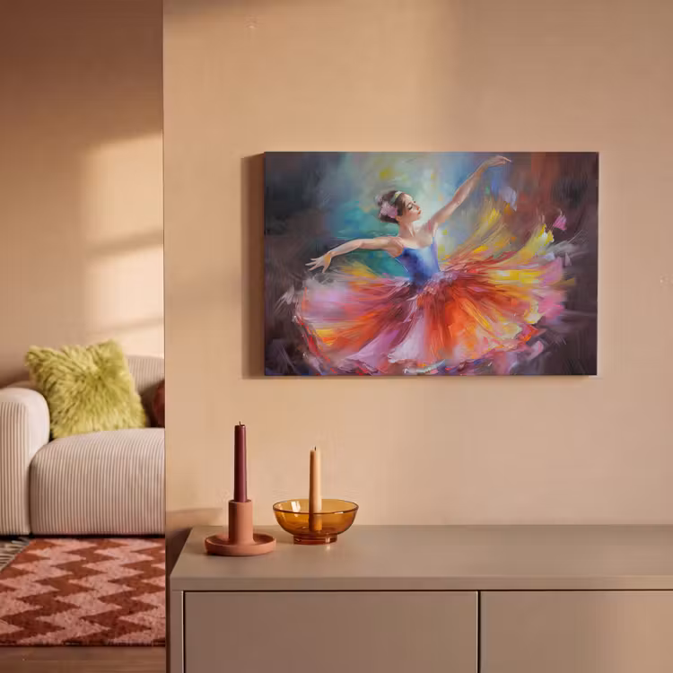 Canvas schilderij - Schilderij - Olieverf - Dans - Ballerina — 2