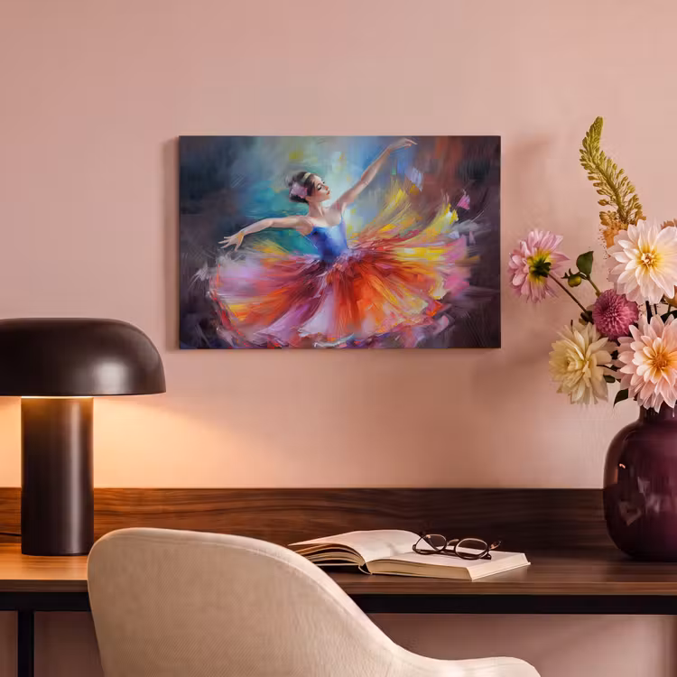 Canvas schilderij - Schilderij - Olieverf - Dans - Ballerina — 6