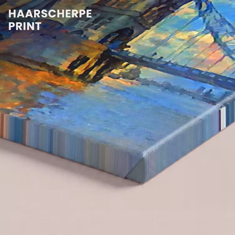 Canvas schilderij - Schilderij - Londen - Brug - Olieverf — 5