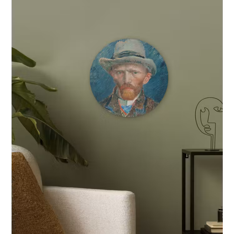 Muurcirkel - Zelfportret 1887 - Schilderij van Vincent van Gogh — 3