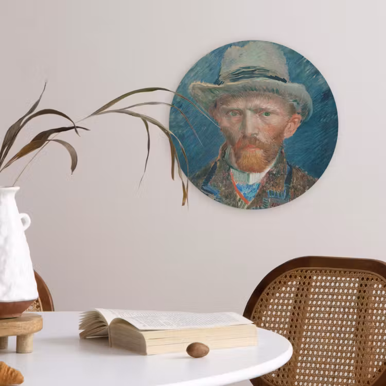 Muurcirkel - Zelfportret 1887 - Schilderij van Vincent van Gogh — 4