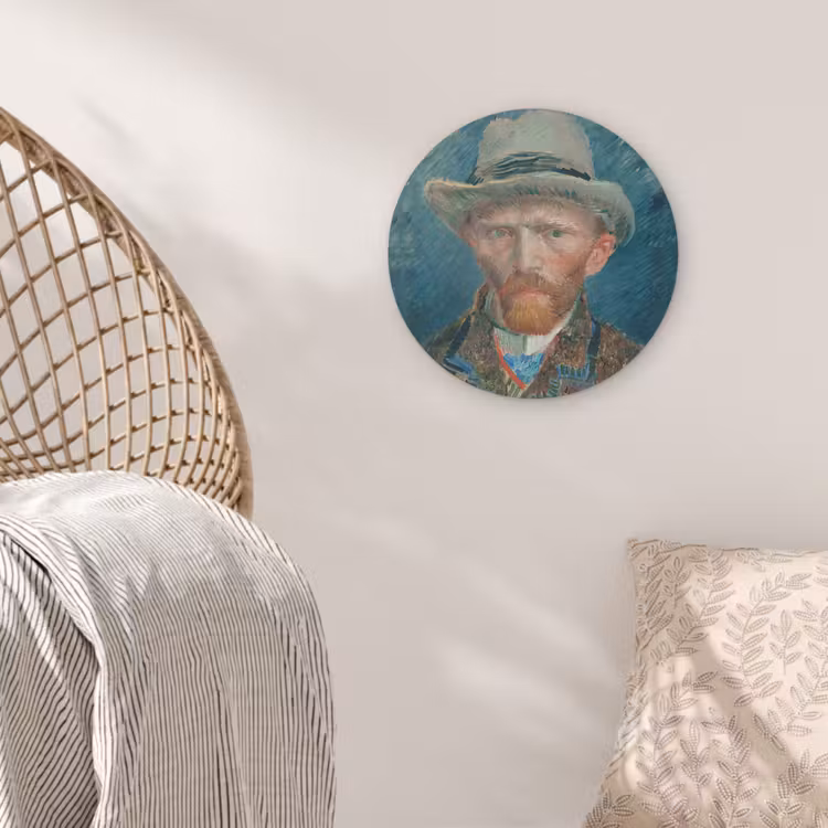 Muurcirkel - Zelfportret 1887 - Schilderij van Vincent van Gogh — 5