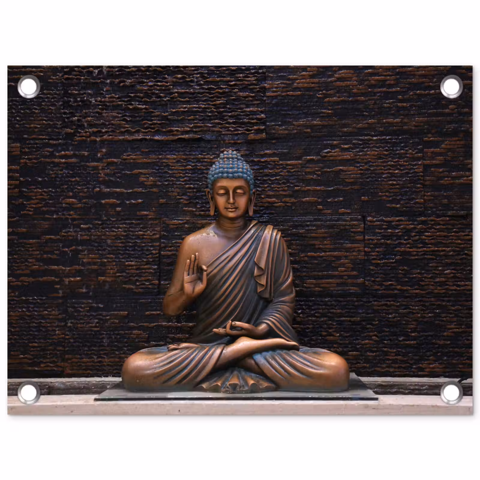 Tuinposter - Rustgevende Boeddha in meditatie — 1
