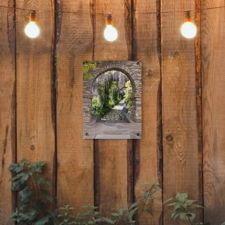 Tuinposter - Doorkijk Tuin Blauweregen — 2